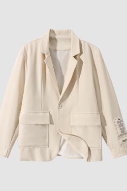 Style Core Aesthetics, New Style Trends Patch Pockets Casual Blazer