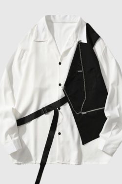 Style Core Aesthetics, New Style Trends Patch Vest Shirt