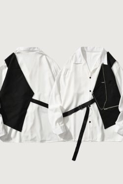 Style Core Aesthetics, New Style Trends Patch Vest Shirt