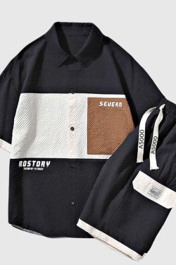 Style Core Aesthetics, New Style Trends Patchwork Corduroy Co-ord Set