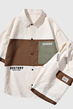 Style Core Aesthetics, New Style Trends Patchwork Corduroy Co-ord Set