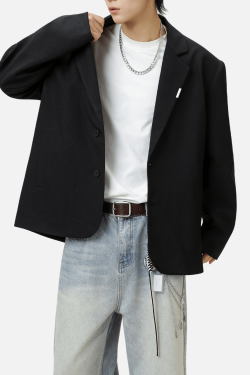 Style Core Aesthetics, New Style Trends Patchwork Design Retro Blazer