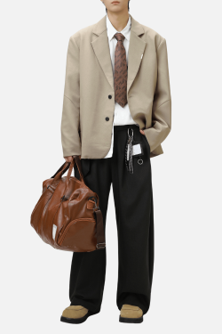 Style Core Aesthetics, New Style Trends Patchwork Design Retro Blazer