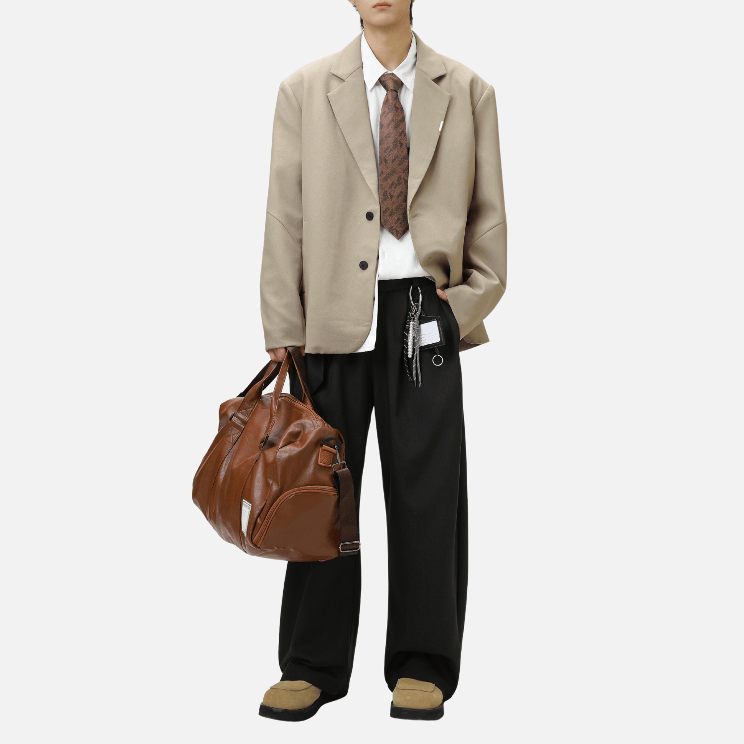 Style Core Aesthetics, New Style Trends Patchwork Design Retro Blazer Style Core Aesthetics, New Style Trends Patchwork Design Retro Blazer