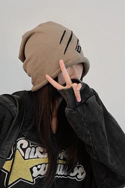 Style Core Aesthetics, New Style Trends Patchwork Distressed Beanie