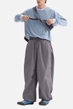 Style Core Aesthetics, New Style Trends Patchwork Drawstring Long-Sleeve Tee