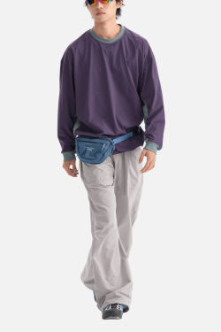 Style Core Aesthetics, New Style Trends Patchwork Drawstring Long-Sleeve Tee