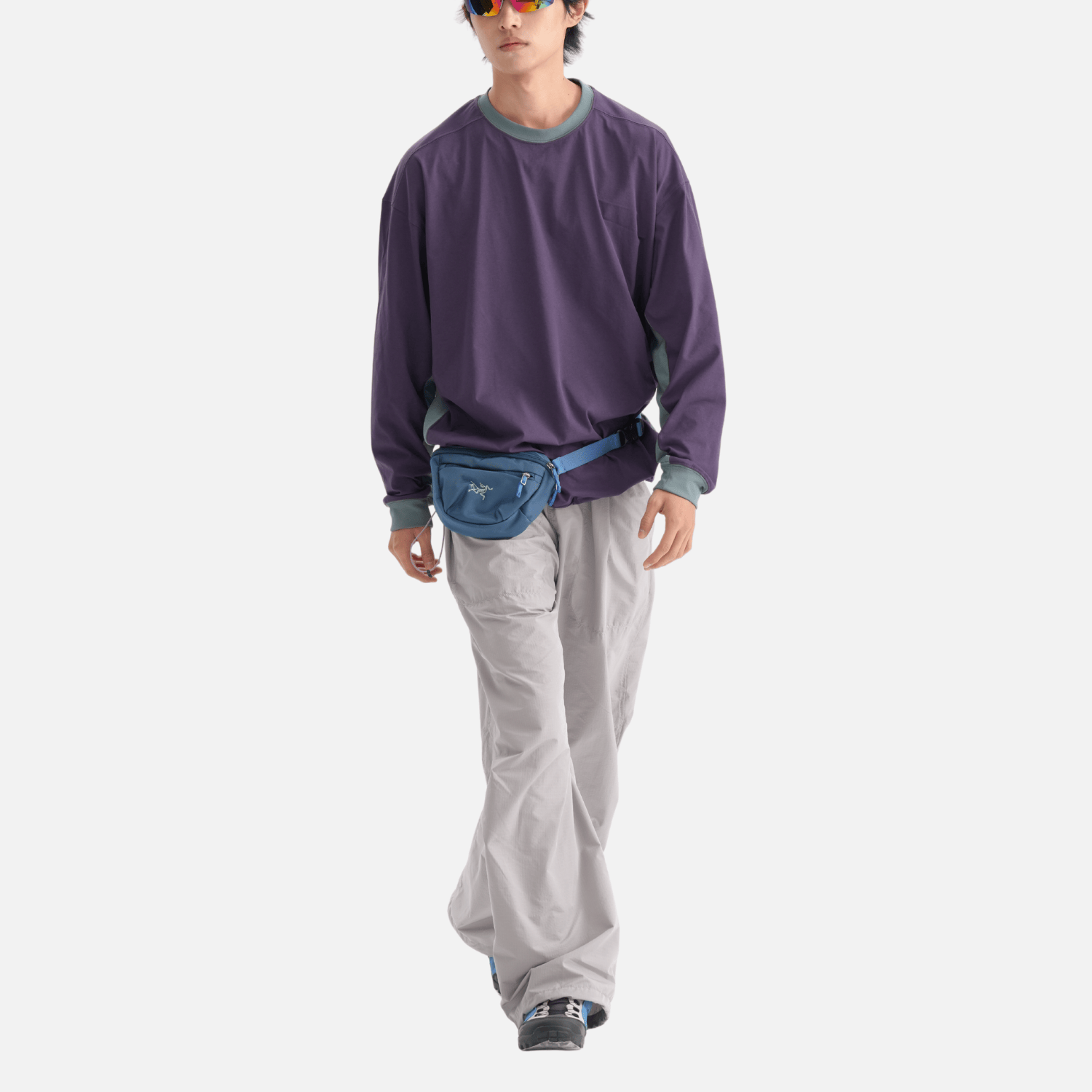 Style Core Aesthetics, New Style Trends Patchwork Drawstring Long-Sleeve Tee Style Core Aesthetics, New Style Trends Patchwork Drawstring Long-Sleeve Tee