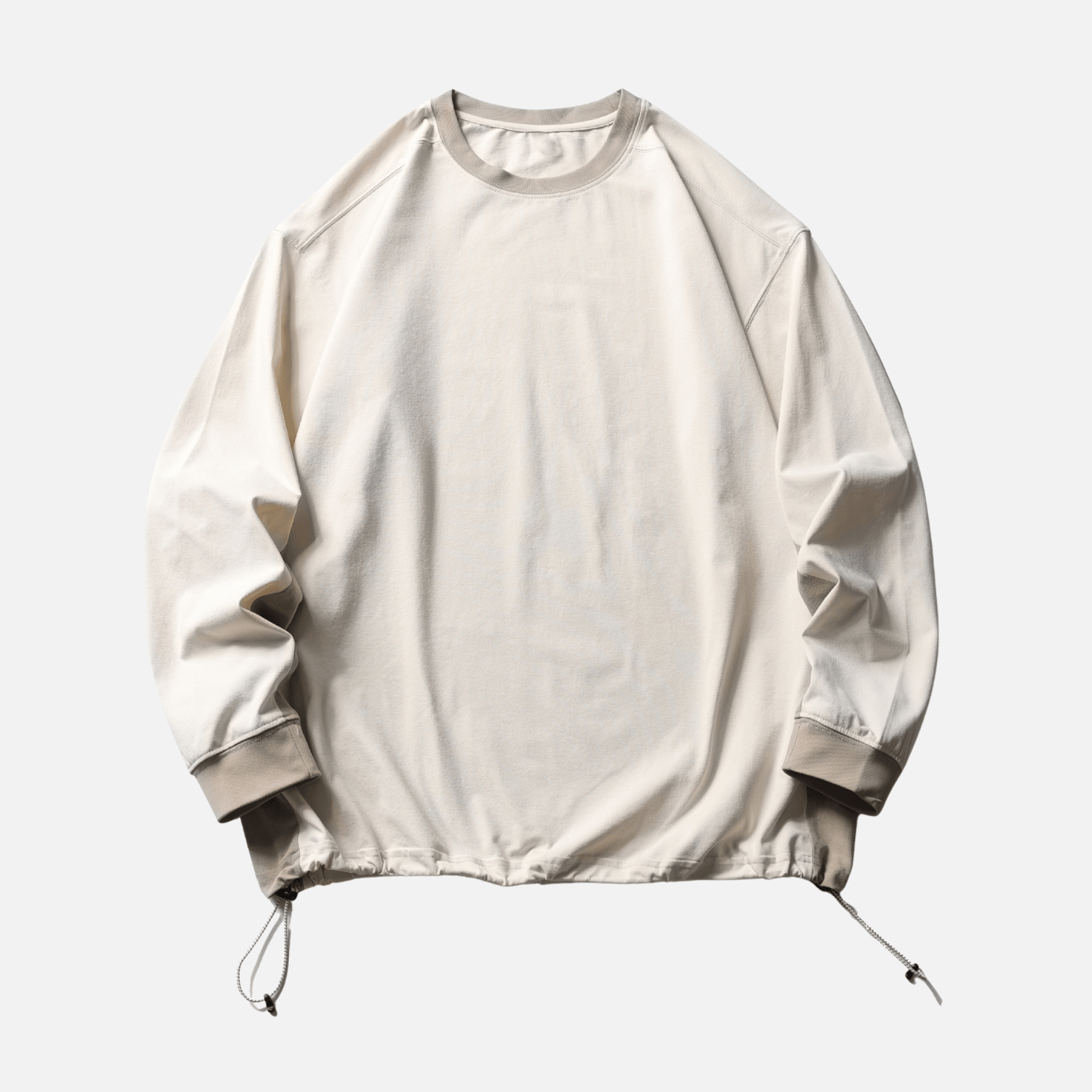 Style Core Aesthetics, New Style Trends Patchwork Drawstring Long-Sleeve Tee Style Core Aesthetics, New Style Trends Patchwork Drawstring Long-Sleeve Tee