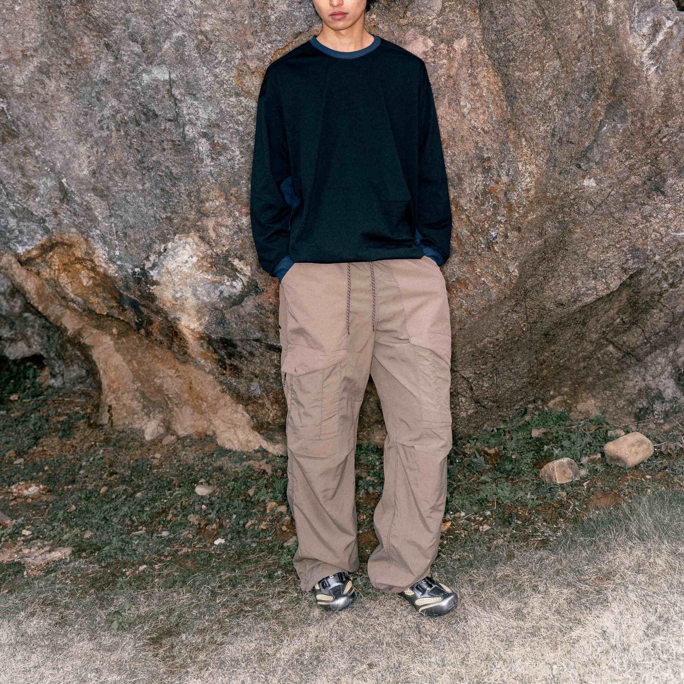 Style Core Aesthetics, New Style Trends Patchwork Drawstring Long-Sleeve Tee Style Core Aesthetics, New Style Trends Patchwork Drawstring Long-Sleeve Tee