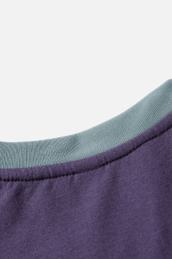 Style Core Aesthetics, New Style Trends Patchwork Drawstring Long-Sleeve Tee