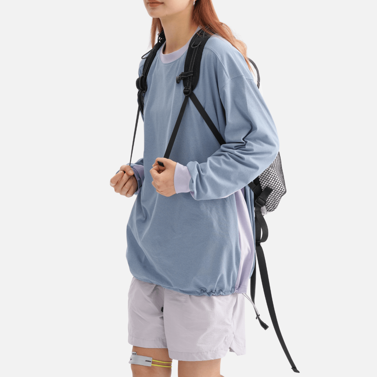 Style Core Aesthetics, New Style Trends Patchwork Drawstring Long-Sleeve Tee Style Core Aesthetics, New Style Trends Patchwork Drawstring Long-Sleeve Tee