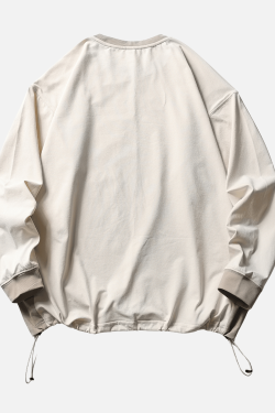 Style Core Aesthetics, New Style Trends Patchwork Drawstring Long-Sleeve Tee