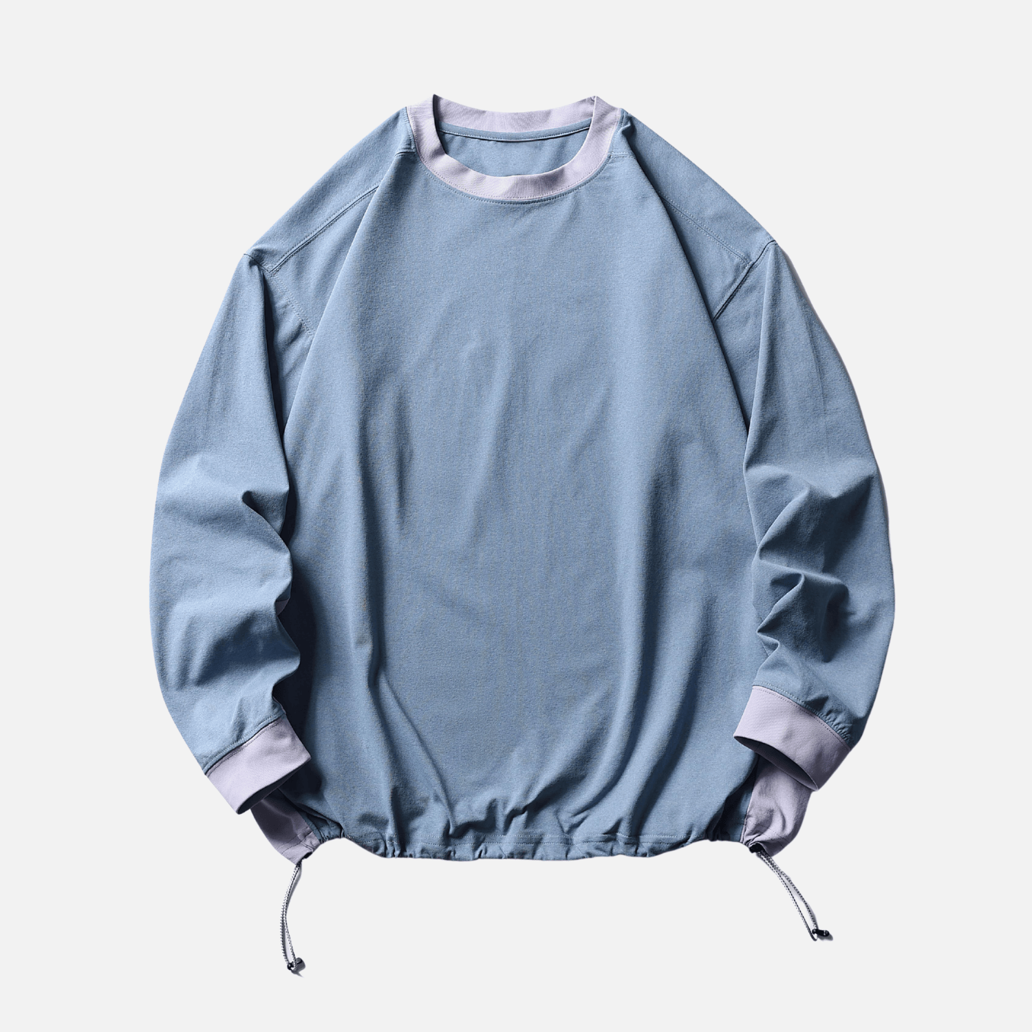 Style Core Aesthetics, New Style Trends Patchwork Drawstring Long-Sleeve Tee Style Core Aesthetics, New Style Trends Patchwork Drawstring Long-Sleeve Tee