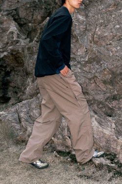 Style Core Aesthetics, New Style Trends Patchwork Drawstring Long-Sleeve Tee