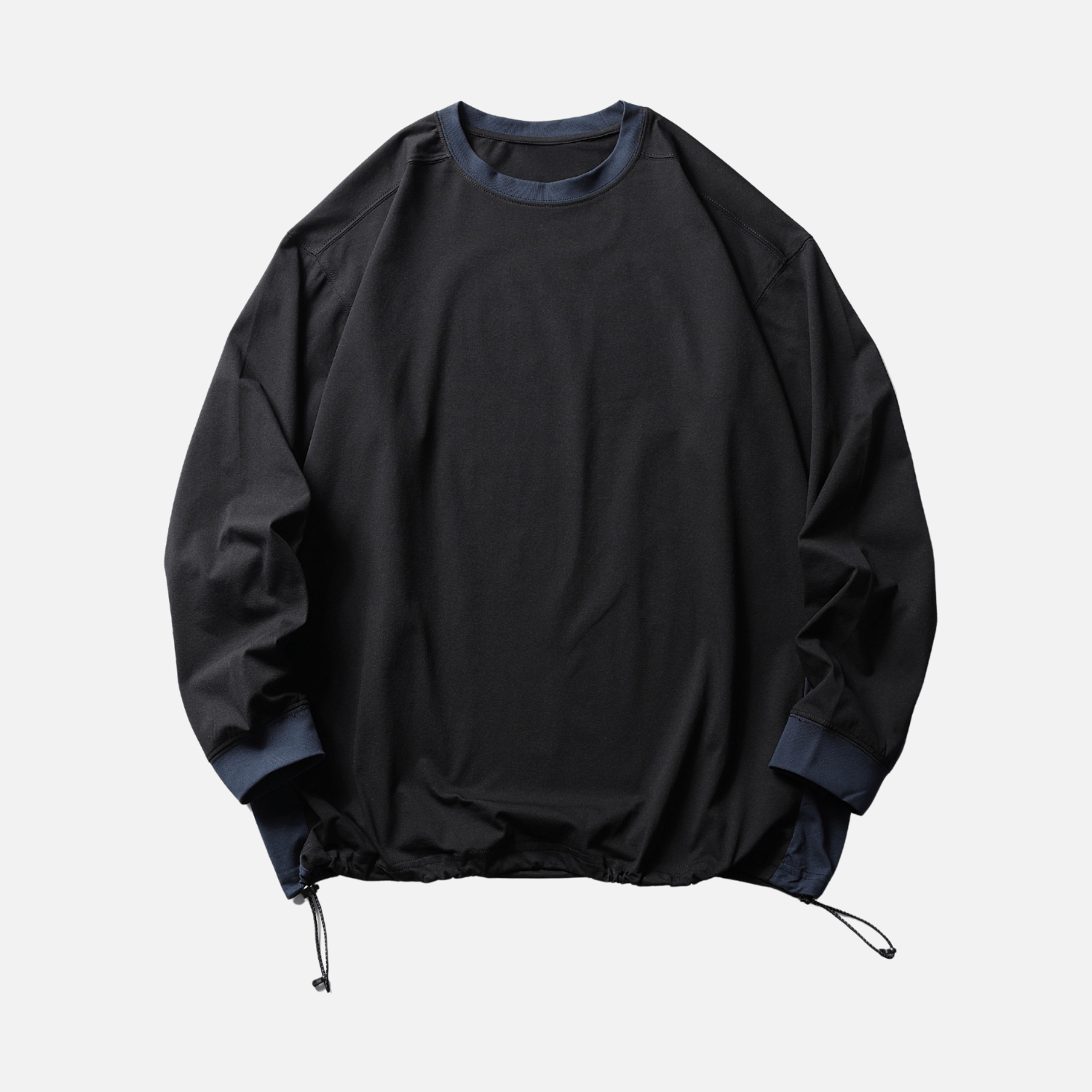 Style Core Aesthetics, New Style Trends Patchwork Drawstring Long-Sleeve Tee Style Core Aesthetics, New Style Trends Patchwork Drawstring Long-Sleeve Tee