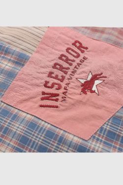 Style Core Aesthetics, New Style Trends Patchwork Plaid Shirt