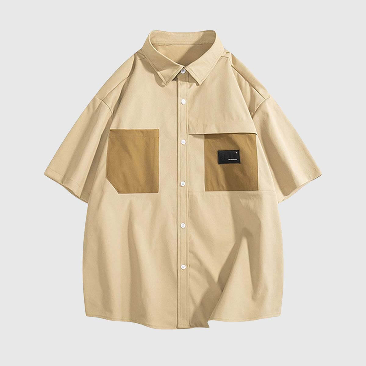 Style Core Aesthetics, New Style Trends Patchwork Pocket Cotton Shirts Style Core Aesthetics, New Style Trends Patchwork Pocket Cotton Shirts