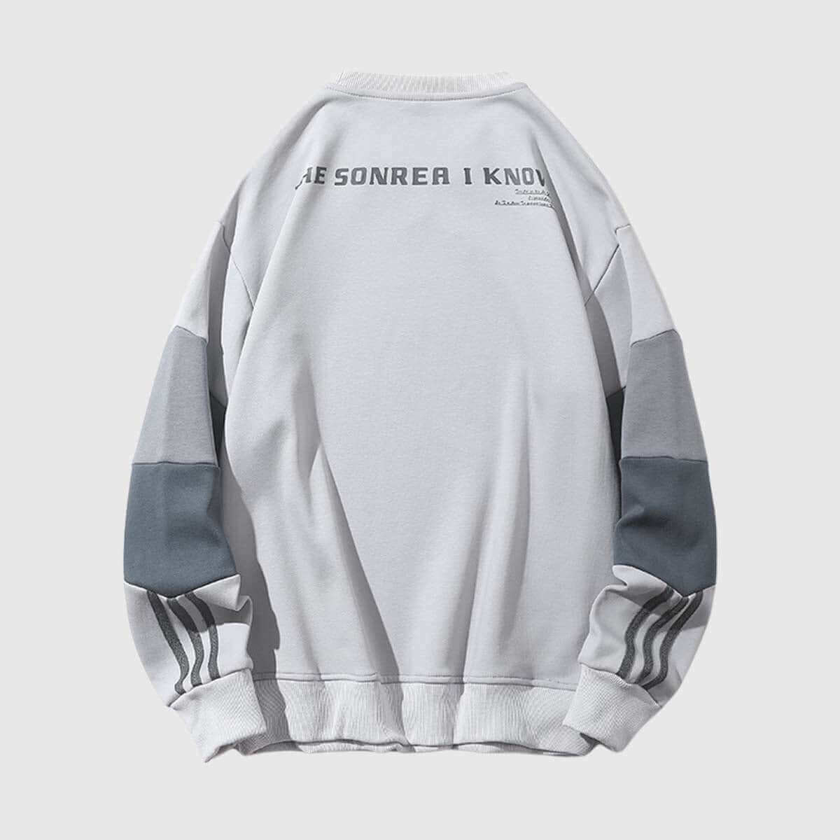 Style Core Aesthetics, New Style Trends Patchwork Sleeve Sweatshirt Style Core Aesthetics, New Style Trends Patchwork Sleeve Sweatshirt