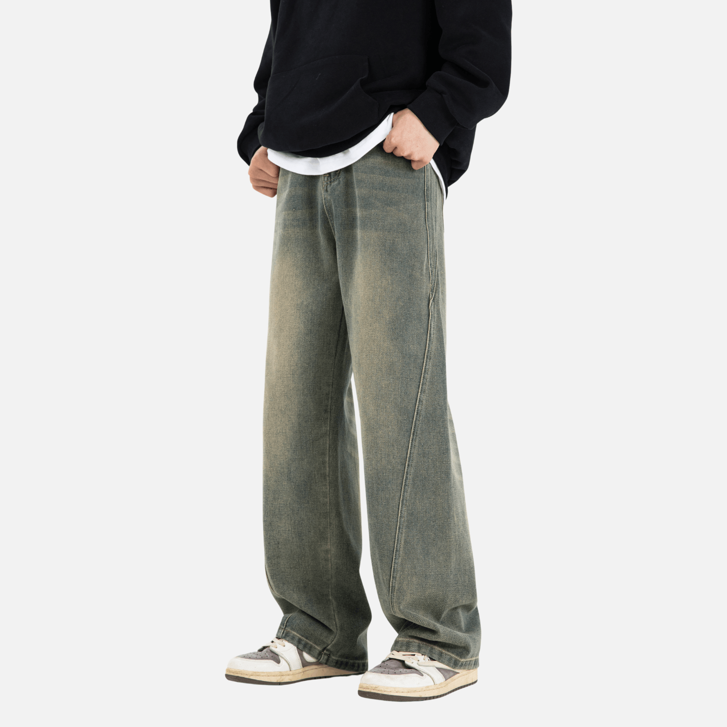 Style Core Aesthetics, New Style Trends Patchwork Washed Jeans Style Core Aesthetics, New Style Trends Patchwork Washed Jeans