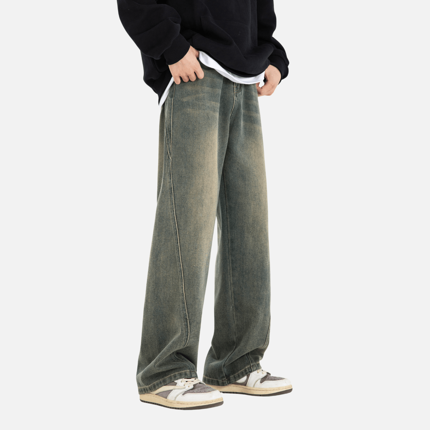 Style Core Aesthetics, New Style Trends Patchwork Washed Jeans Style Core Aesthetics, New Style Trends Patchwork Washed Jeans