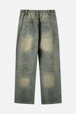 Style Core Aesthetics, New Style Trends Patchwork Washed Jeans