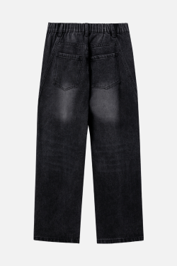 Style Core Aesthetics, New Style Trends Patchwork Washed Jeans