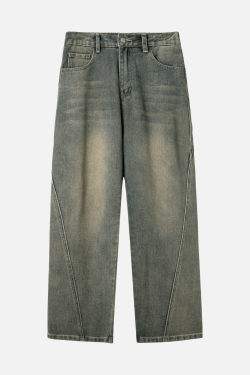 Style Core Aesthetics, New Style Trends Patchwork Washed Jeans
