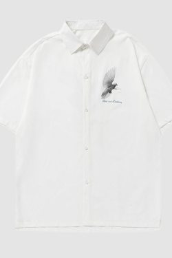 Style Core Aesthetics, New Style Trends Peace Dove Printed Shirts