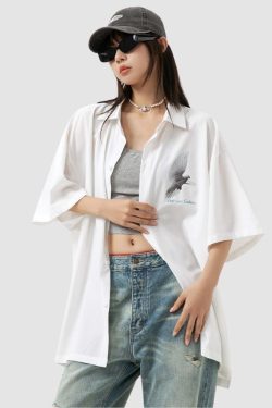 Style Core Aesthetics, New Style Trends Peace Dove Printed Shirts