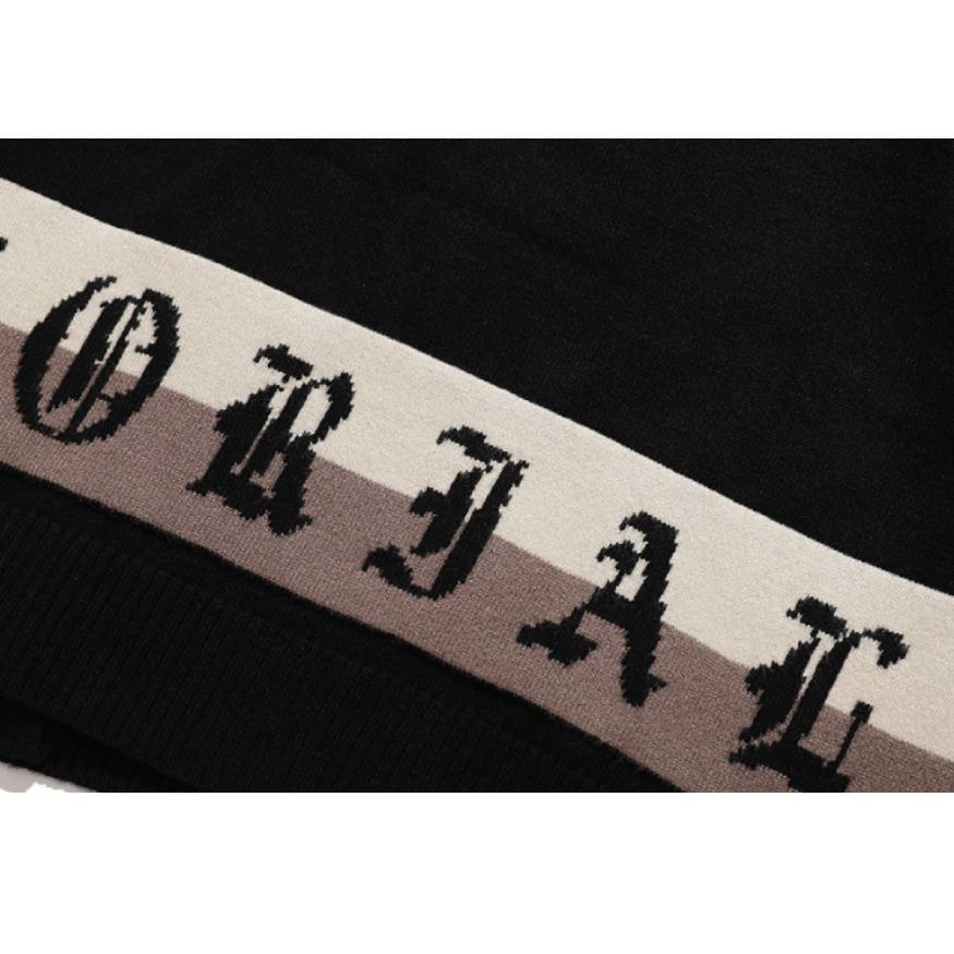 Style Core Aesthetics, New Style Trends Pentagram Striped Collared Cardigan Sweater Style Core Aesthetics, New Style Trends Pentagram Striped Collared Cardigan Sweater