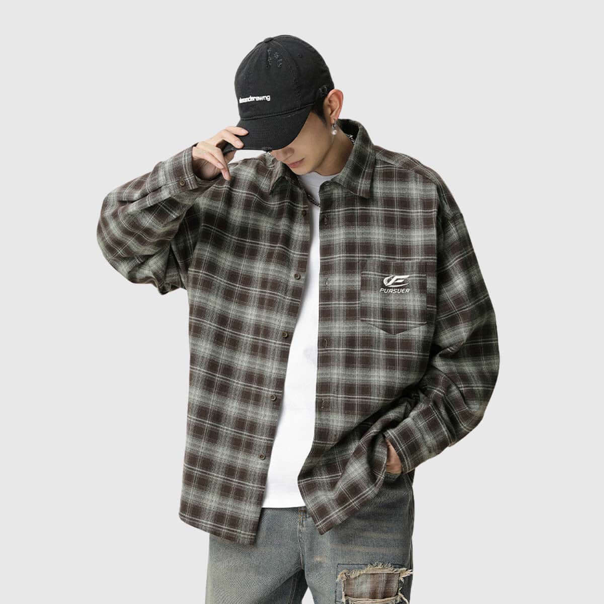 Style Core Aesthetics, New Style Trends Plaid Button-Up Shirt Style Core Aesthetics, New Style Trends Plaid Button-Up Shirt