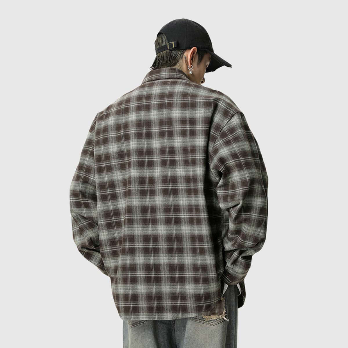 Style Core Aesthetics, New Style Trends Plaid Button-Up Shirt Style Core Aesthetics, New Style Trends Plaid Button-Up Shirt