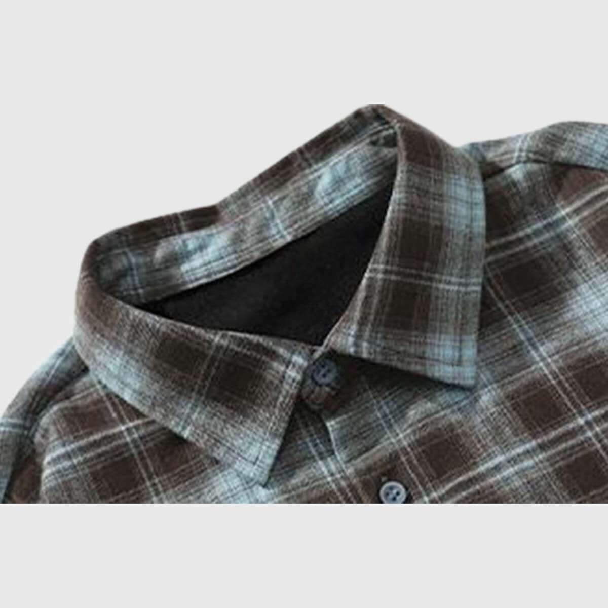 Style Core Aesthetics, New Style Trends Plaid Button-Up Shirt Style Core Aesthetics, New Style Trends Plaid Button-Up Shirt