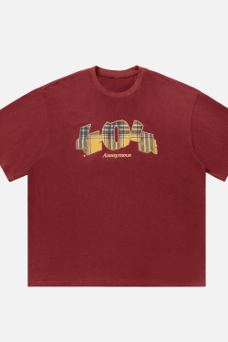 Style Core Aesthetics, New Style Trends Plaid Graphic Cotton T-Shirt