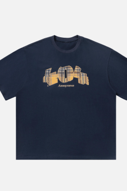 Style Core Aesthetics, New Style Trends Plaid Graphic Cotton T-Shirt