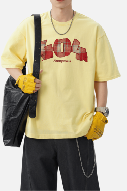 Style Core Aesthetics, New Style Trends Plaid Graphic Cotton T-Shirt