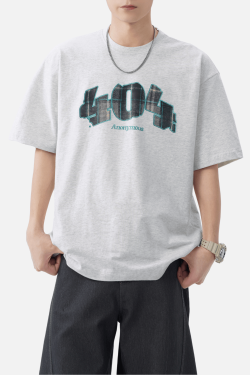 Style Core Aesthetics, New Style Trends Plaid Graphic Cotton T-Shirt