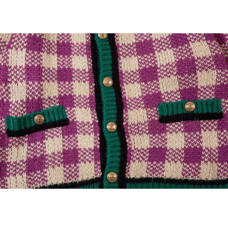 Style Core Aesthetics, New Style Trends Plaid Knit Cardigans Style Core Aesthetics, New Style Trends Plaid Knit Cardigans
