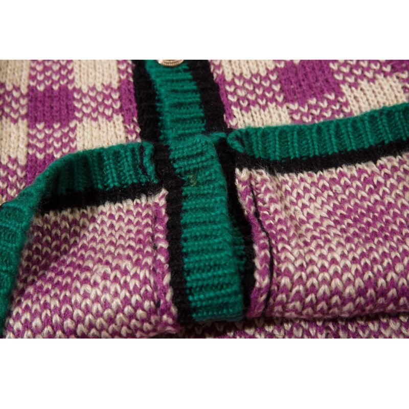 Style Core Aesthetics, New Style Trends Plaid Knit Cardigans Style Core Aesthetics, New Style Trends Plaid Knit Cardigans