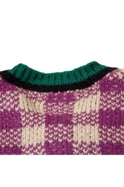 Style Core Aesthetics, New Style Trends Plaid Knit Cardigans