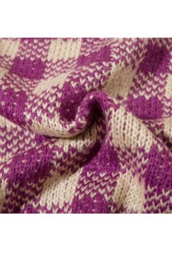 Style Core Aesthetics, New Style Trends Plaid Knit Cardigans