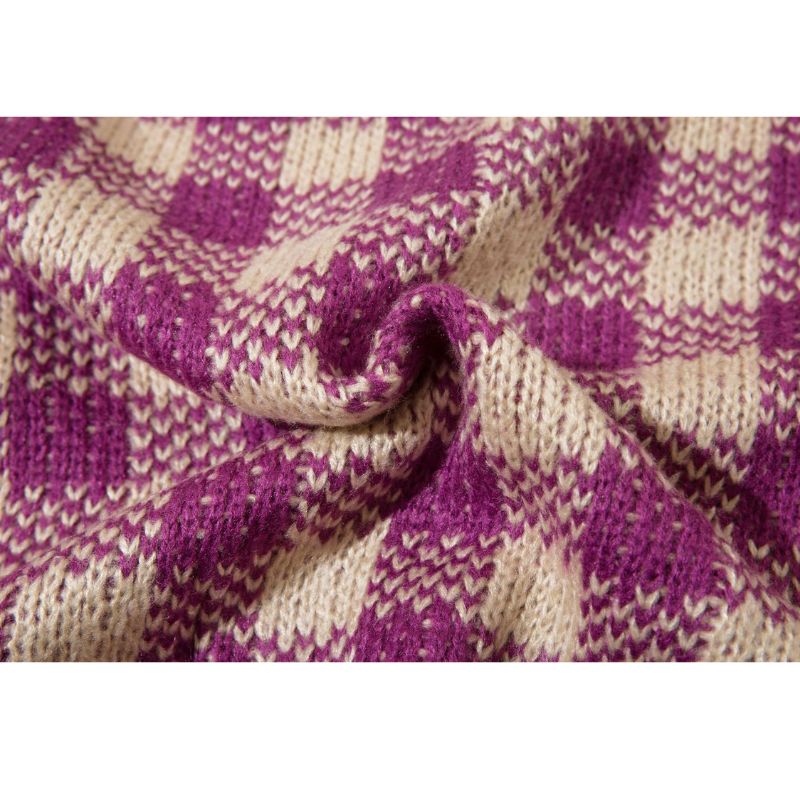 Style Core Aesthetics, New Style Trends Plaid Knit Cardigans Style Core Aesthetics, New Style Trends Plaid Knit Cardigans