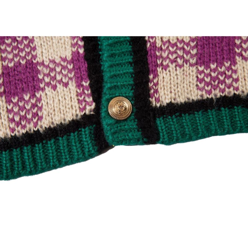 Style Core Aesthetics, New Style Trends Plaid Knit Cardigans Style Core Aesthetics, New Style Trends Plaid Knit Cardigans