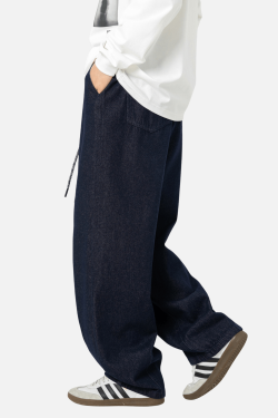 Style Core Aesthetics, New Style Trends Pleated Hem Jeans