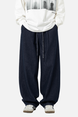 Style Core Aesthetics, New Style Trends Pleated Hem Jeans