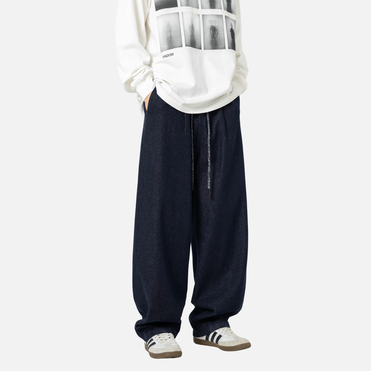 Style Core Aesthetics, New Style Trends Pleated Hem Jeans Style Core Aesthetics, New Style Trends Pleated Hem Jeans