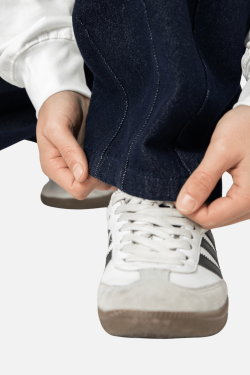 Style Core Aesthetics, New Style Trends Pleated Hem Jeans