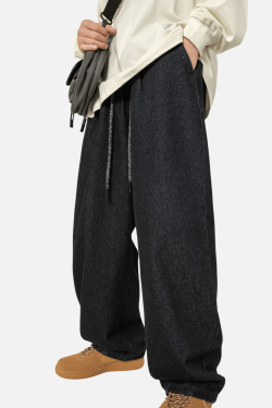 Style Core Aesthetics, New Style Trends Pleated Hem Jeans