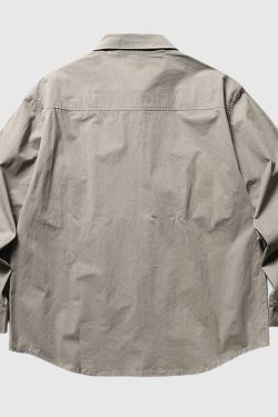 Style Core Aesthetics, New Style Trends Pocket Contrast Shirts